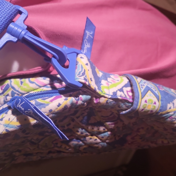 Vera Bradley Tote Bag or Crossbody Bag, Size: Large Blue Multi-Colored - Picture 8 of 16